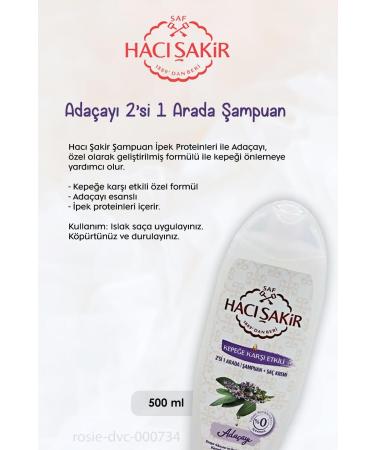 Hac akir BUY 11 PAY 10 Hac akir Sage 2 in 1 Shampoo Anti-Dandruff 500 ml and ROSIE - Buy Online on GoSupps.com