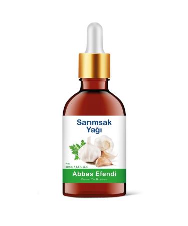 Abbas Efendi Garlic Oil 100 ml (GLASS BOTTLE AND MEASURED GLASS ROD)