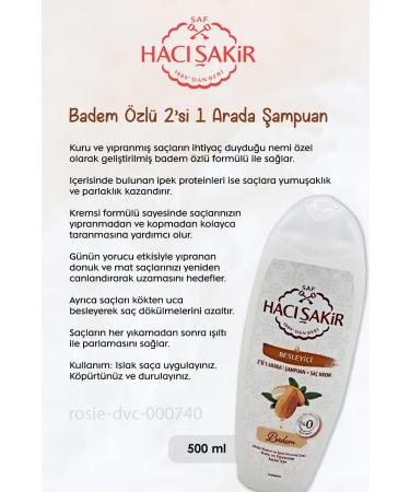 Hac akir BUY 11 PAY 10 Hac akir Almond 2 in 1 Shampoo Nourishing 500 ml and ROSIE - Buy Online on GoSupps.com