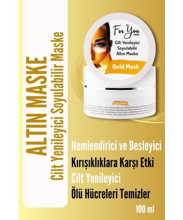 For You Gold Anti-Wrinkle Brightening Anti-Aging Effective Peelable Gold Face Mask 100 ml - Buy Online on GoSupps.com