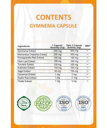 Gokcek Healing Gurmar Capsule (Gymnema Capsule) X 2 - Buy Online on GoSupps.com