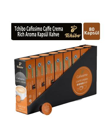 Tchibo Cafissimo Caffe Crema Rich Aroma Capsule Coffee x 8 Pcs