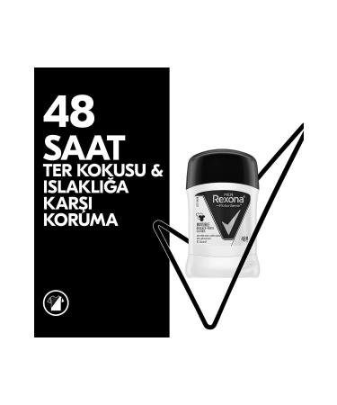 Rexona Men's Deodorant Stick Invisible Black White 50 ml - Buy Online on GoSupps.com