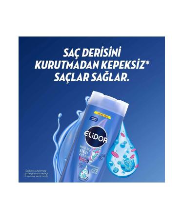 Elidor Superblend Shampoo and Conditioner Anti-Dandruff Effective 2 in 1 400 ml X3 Pieces - Buy Online on GoSupps.com