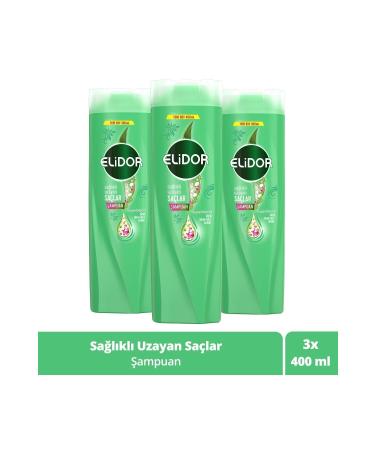 Elidor Superblend Hair Care Shampoo Healthy Growing Hair Biotin Argan Oil Arginine 400 ml X3