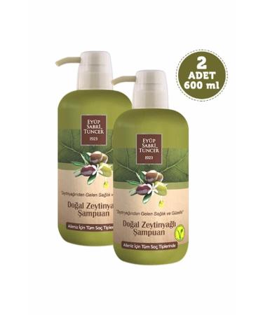 NYC 2 Pieces Ey p Sabri Tuncer Natural Olive Oil Shampoo 600 ml
