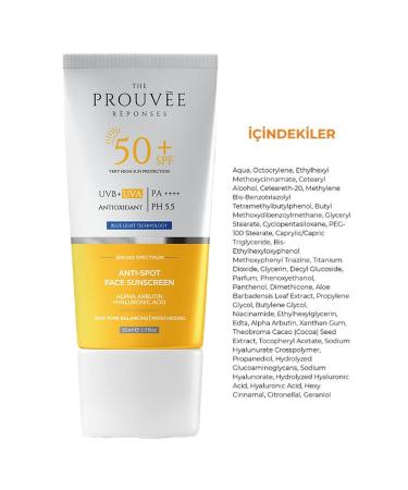 The Prouvee Reponses Spf 50+ | Pa++++ Anti-Spot Brightening Tone Equalizing Face Sunscreen 50 Ml - Buy Online on GoSupps.com