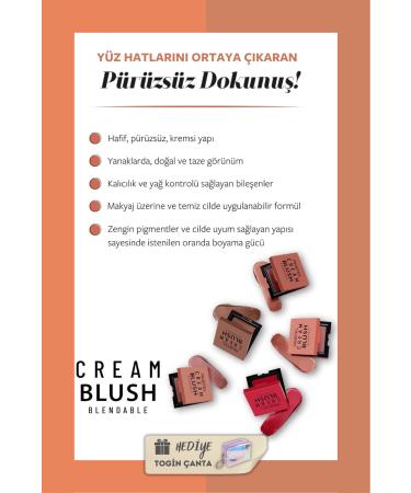 Pastel Cream Blush Set - Cream Blush 44 + 45 + Togin Bag Gift - Buy Online on GoSupps.com