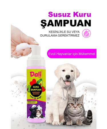 Dalipet Dry Care Shampoo for Shedding Cats Natural Oils and Vitamins Tropical Fragrances - Buy Online on GoSupps.com