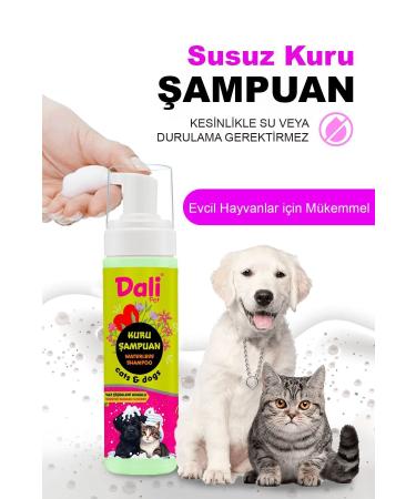 Dalipet Dry Care Shampoo for Shedding Cats Natural Oils and Vitamins Summer Flower Scented - Buy Online on GoSupps.com