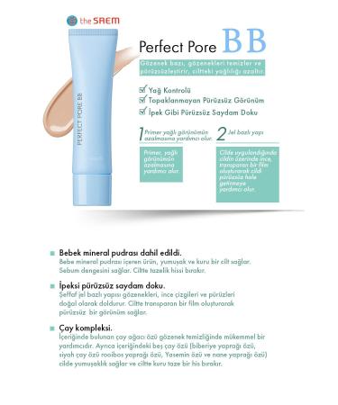 The Saem Saemmul Bb Cream Spf30 Pa++ - Light Beige - Saemmul Perfect Pore Bb 30 Ml - Buy Online on GoSupps.com