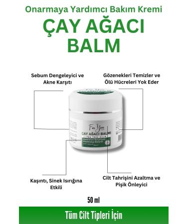 For You Gold Soothing and Repairing Tea Tree Balm Care Cream 50 ml (TEA TREE BALM) - Buy Online on GoSupps.com