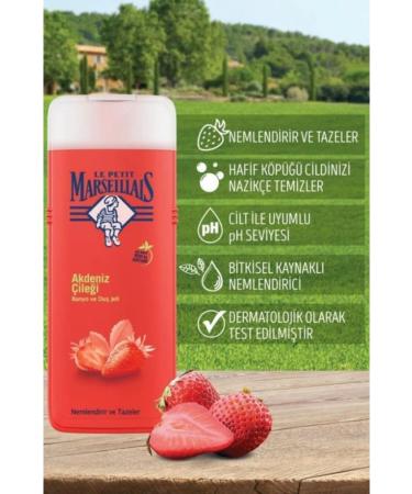 Le Petit Marseillais Revitalizing Effect Le Petit Marseillais Mediterranean Strawberry Shower Gel 400 ml