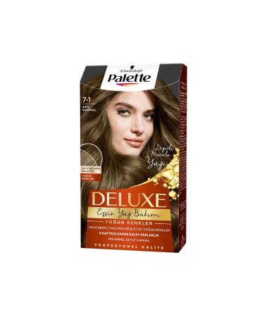 nefertiya Palette Deluxe Hair Dye 7.1 Light Blonde x 3 Pieces