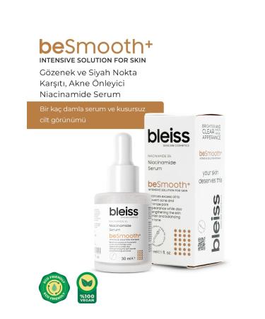 bleiss | beSmooth+ Anti-Pore and Anti-Blackhead Anti-Acne Niacinamide Serum - Buy Online on GoSupps.com