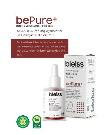 bleiss | bePure+ AHA&BHA Peeling Brightening and Nourishing Skin Serum - Buy Online on GoSupps.com