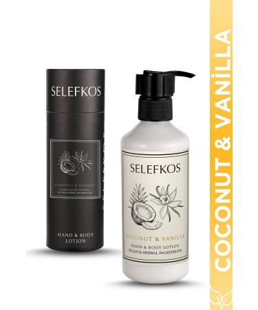 Selefkos Coconut and Vanilla Scented Moisturizing Vegan Body Lotion & Body Cream 250ml - Buy Online on GoSupps.com