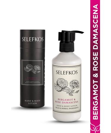 Selefkos Bergamot and Rose Scented Moisturizing Vegan Body Lotion & Body Cream 250ml - Buy Online on GoSupps.com