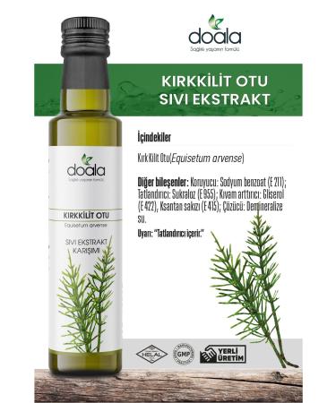 Doala Horsetail Herb Liquid Extract Mixture Herbal Food Supplement 225 Ml - Buy Online on GoSupps.com