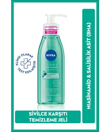NIVEA DERMA SK N CLEAR ANTI-ACNE FACIAL CLEANSING GEL 150ML AND NIGHT CREAM 40ML PSSN3276 - Buy Online on GoSupps.com