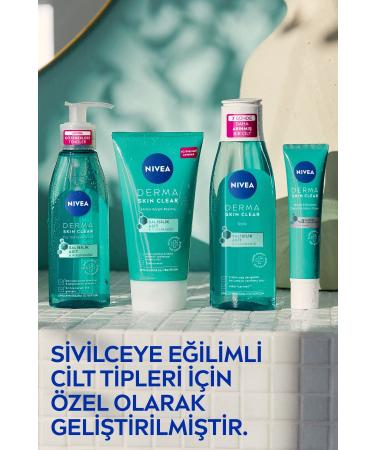NIVEA DERMA SK N CLEAR ANTI-ACNE FACIAL CLEANSING GEL 150ML AND NIGHT CREAM 40ML PSSN3276 - Buy Online on GoSupps.com