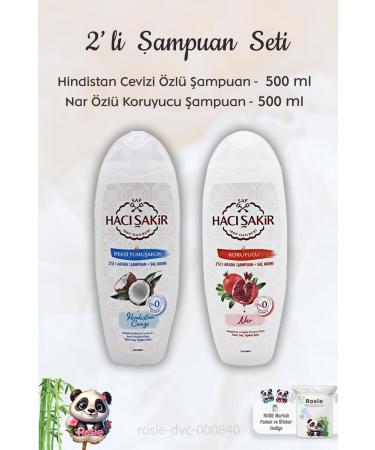 Hac akir Coconut Shampoo 500 ml Pomegranate Shampoo 500 ml and ROSIE