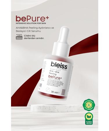 bleiss | bePure+ AHA&BHA Peeling Brightening and Nourishing Skin Serum - Buy Online on GoSupps.com