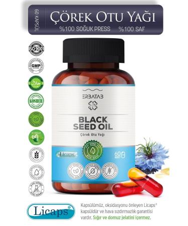 Erbatab Black Cumin Oil Black Seed Oil 60 Capsules Licaps  - Buy Online on GoSupps.com