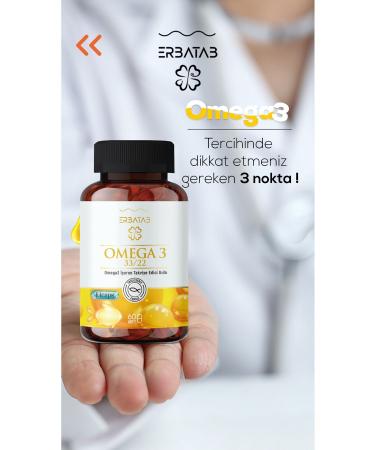 Erbatab Omega 3 Fish Oil 33/22 60 Capsules Licaps  - Buy Online on GoSupps.com