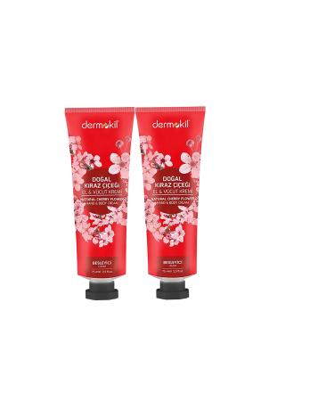 Dermokil DERMOKIL NATURAL CHERRY BLOSSOM HAND AND BODY CREAM 75 ML (2 PIECES)