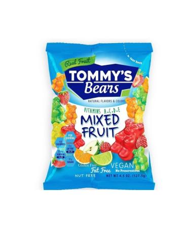 Tommy's Bears Mixed Fruit Gelatin-Free Vegan Jelly 3 Pieces X 127 5 gr