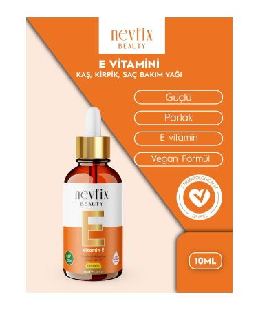 Nevfix Vitamin E 10 Ml Miraculous Hair Skin Eyebrow Eyelash Care Oil - Buy Online on GoSupps.com