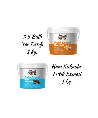 Peanut Butter with Honey and Raw Cocoa 1 kg each.