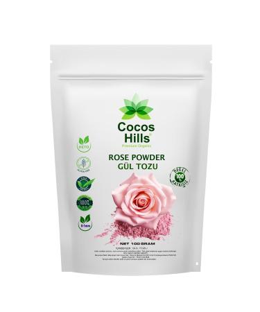 Cocos Hills Rose Powder Pure Rose Powder 0-1 Mm No Additives 100 grams