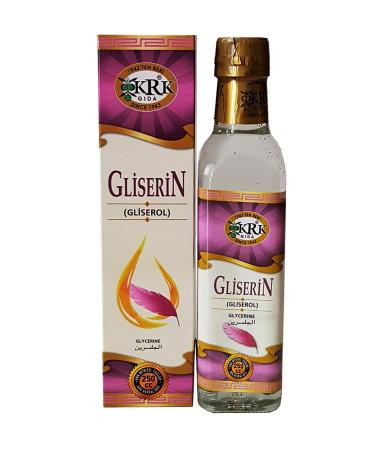 Krk Glycerin 250 Cc Glass Bottle Glycerol 250 Ml.
