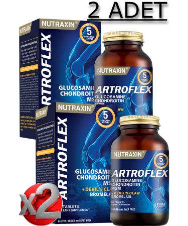 Nutraxin 2 Nutraxin Artroflex 90 Tablets - (Glucosamine-MSM-Chondroitin-Bromelain-Devil's Claw)
