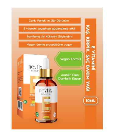 Nevfix Vitamin E 10 Ml Miraculous Hair Skin Eyebrow Eyelash Care Oil