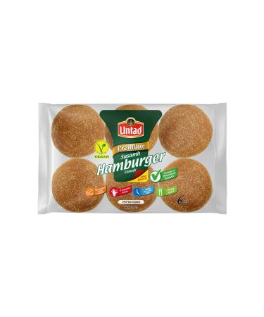 Untad Large Extra Sesame Hamburger Bun 6X85 G