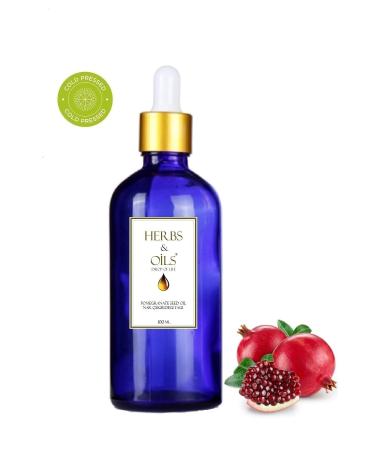 Herbs & Oils Pomegranate Seed Oil ( Cold Press ) Pomegranate Seed Oil 100 ml ( Cold Press )