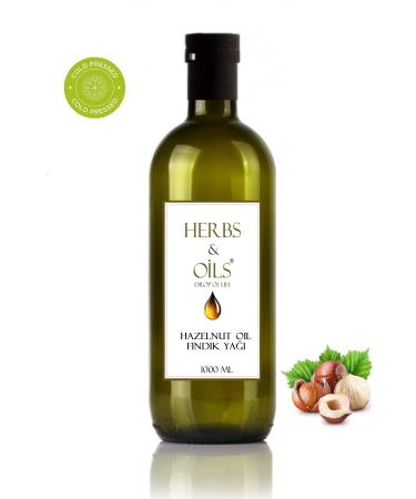 Herbs & Oils Hazelnut Oil ( Cold Press ) Hazelnut Oil 1000 Ml ( Cold Press )
