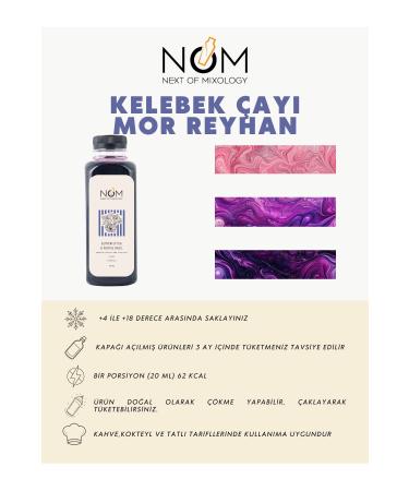 Next Of Butterfly Tea - Purple Basil Syrup 500 ml - Buy Online on GoSupps.com