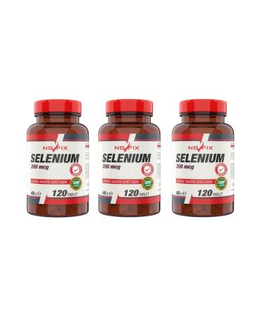 Nevfix Selenium Selenium 200 Mcg 120 Tablets X 3 Boxes
