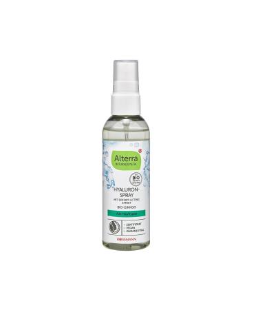 Alterra Ginkgo & Organic Cotton Extract Moisturizing Face Spray 3 Phase Hyaluron Serum 100 ml