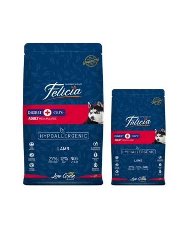 Felicia Low Grain Adult Lamb Medium Large Breed Hypoallergenic Dog Food 15+3 kg