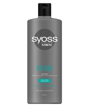 Syoss Men Volume Thick and Lush Looking Hair Shampoo 500 ml X 3 Pieces - Buy Online on GoSupps.com