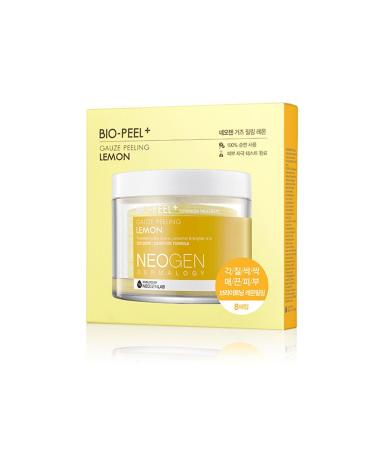Neogen Bio-peel Gauze Peeling Lemon Mini - Chemical & Mechanical Peeling 2 in 1 Solution 8 Pack