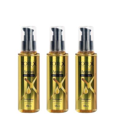 TOTEX Hair Repair Oil & Serum Triple Offer | Damaged Hair Care | Hair Shine | Argan 125 Ml