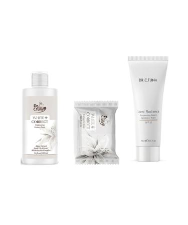 Farmasi Dr.C.Tuna White Correct Skin Brightening Tonic and Skin Brightening Cream - Brightening Soap
