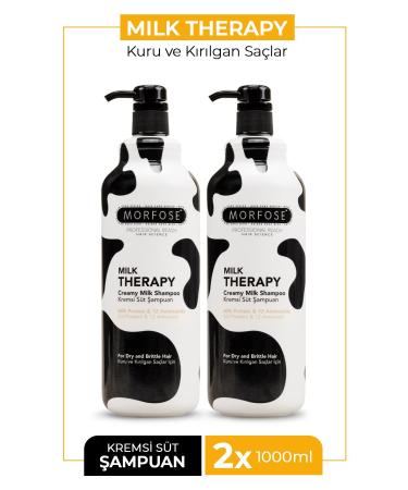 Morfose Milk Therapy Shampoo 1000 Ml 2 Pieces