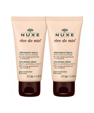 Nuxe Reve De Miel Hand and Nail Cream 2x50 ml - Buy Online on GoSupps.com